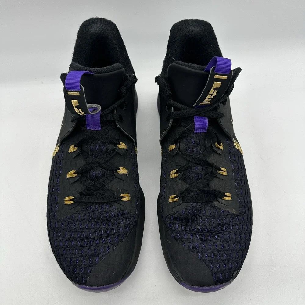 Nike LeBron Witness 5 CQ9380-003 Men's Size 13 Shoes Fierce Purple Metallic Gold